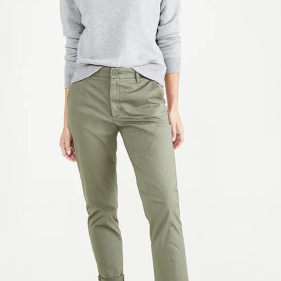 Bass Green Mid Rise Chino Pants - Picture 1 of 5